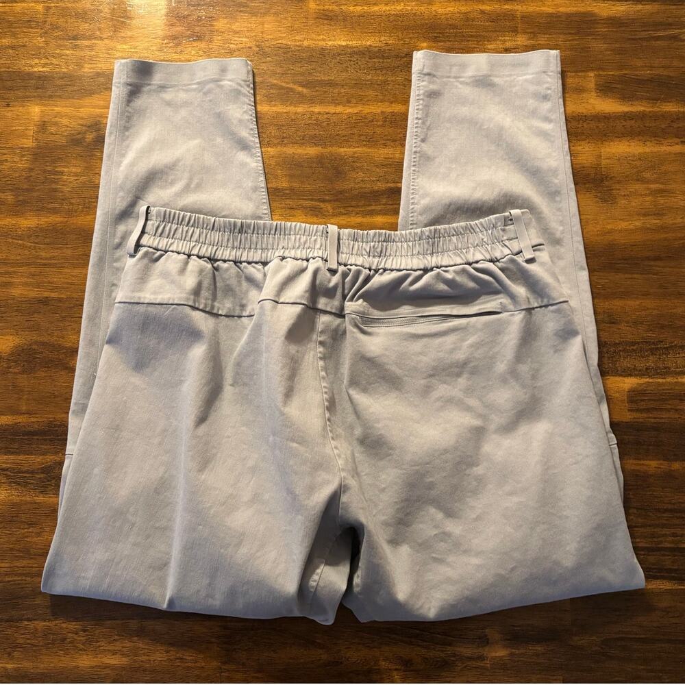 Lululemon Men's 36 x 29 Pant Shadow Lite Oxford Chino Cotton Blend Light Blue - Picture 6 of 13